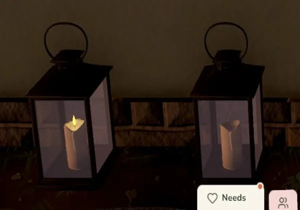 The Batwick Lantern, switched on and switched off.